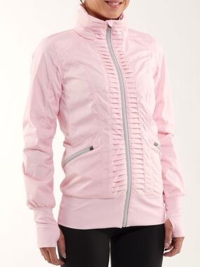 *RARE* Lululemon Run: Back On Track Jacket in Pig Pink